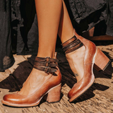 Isabel - Zapatos de tacón alto con tiras y suela gruesa