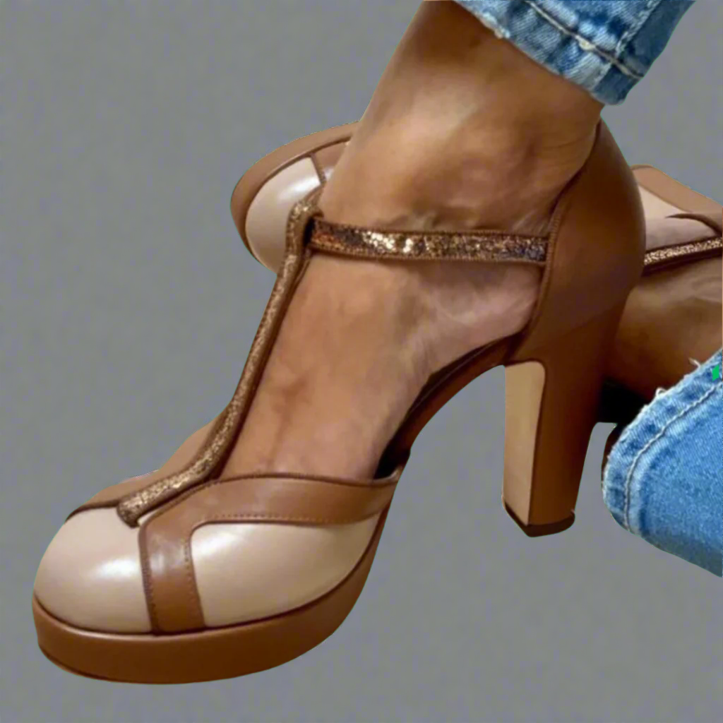 Isabel - Sandalias elegantes y cómodas de tacón alto