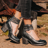 Isabel - Zapatos de tacón alto con tiras y suela gruesa