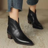Isabel - Botines Elegantes con Tacón Bajo