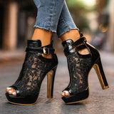 Isabel - Tacones de encaje
