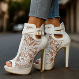 Isabel - Tacones de encaje