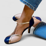 Isabel - Zapatillas de tira coloridas y cómodas con puntera redonda