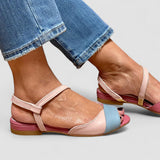 Isabel - Sandalias asimétricas en estilo color-block