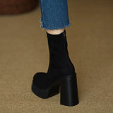 Clara - Botas modernas y cómodas de gamuza