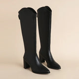 Isabel - Botas de tacón grueso para el invierno