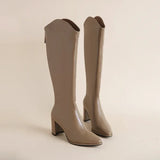 Isabel - Botas de tacón grueso para el invierno