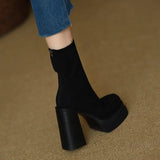 Clara - Botas modernas y cómodas de gamuza