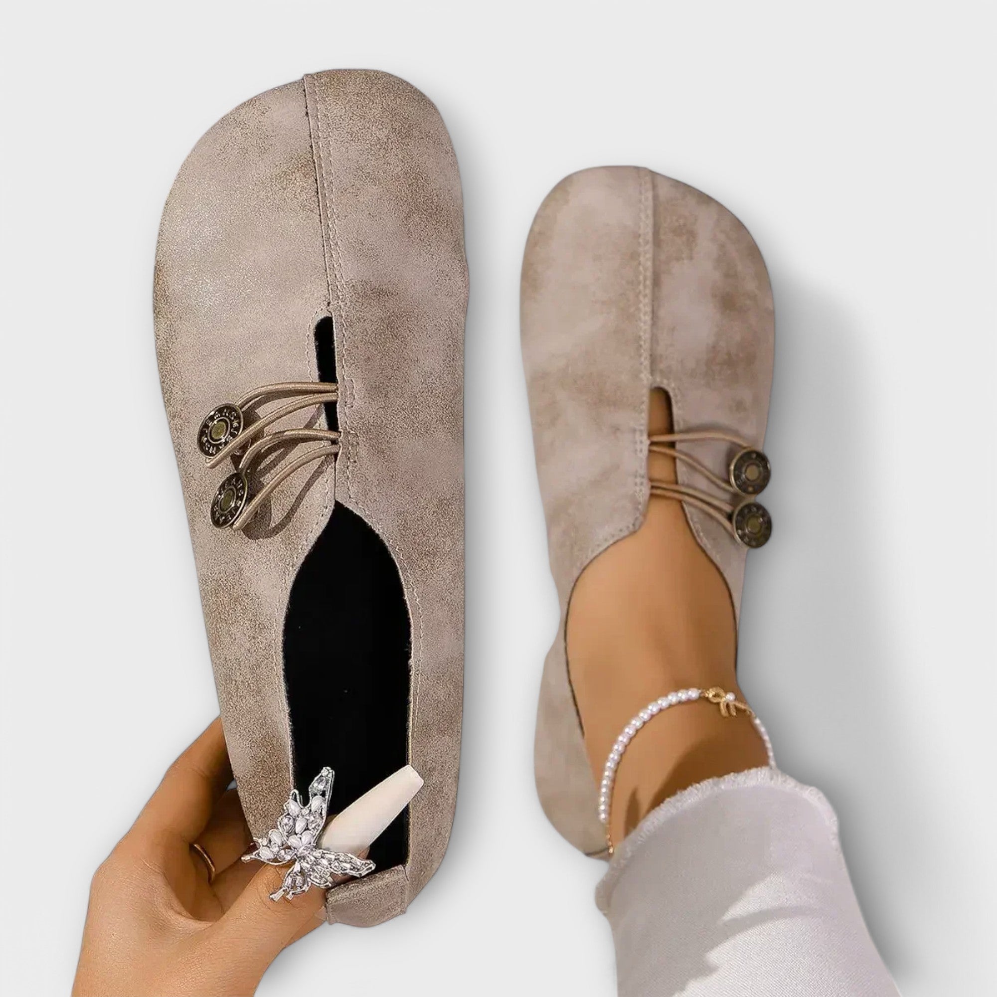 Lola - Mocasín de ante