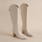 Isabel - Botas de tacón grueso para el invierno