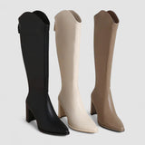 Isabel - Botas de tacón grueso para el invierno