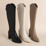 Isabel - Botas de tacón grueso para el invierno