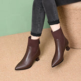 Lola - Botas de cuero con plataforma