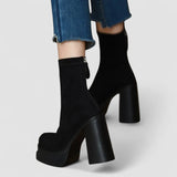 Clara - Botas modernas y cómodas de gamuza