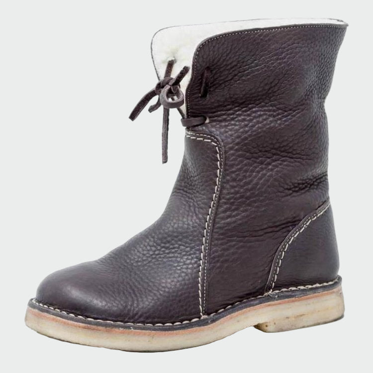 Botines de cuero impermeables de Clara