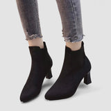 Clara - Botas de ante con plataforma