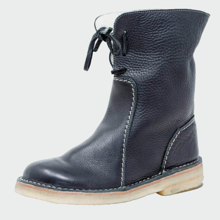 Botines de cuero impermeables de Clara