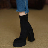 Clara - Botas modernas y cómodas de gamuza
