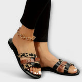 Ana - Sandalias leopardo