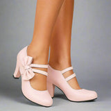 Clara - Tacones Elegantes con Lazo