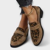 Clara - Zapatos elegantes de señora con estampado de leopardo