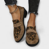 Clara - Zapatos elegantes de señora con estampado de leopardo