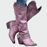Botas de vaquera de cuero Elena