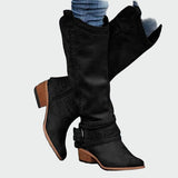 Botas de vaquera de cuero Elena