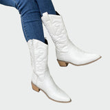 Botines de cowboy de metal